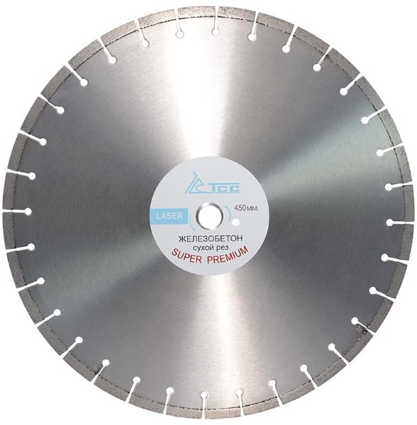 Алмазный диск ТСС-450 Суперпремиум, по железобетону